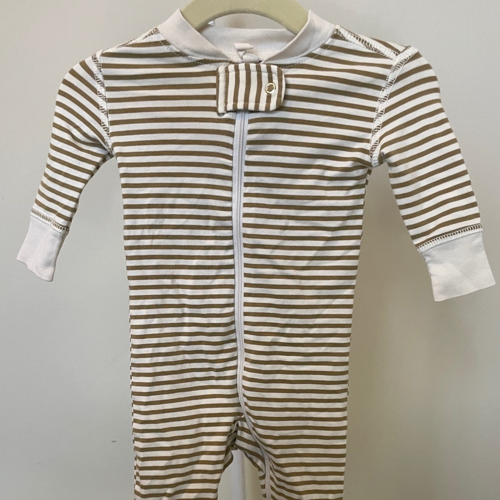 Quincy Mae Zipped Romper/Sleeper | 0–3M | Organic Cotton